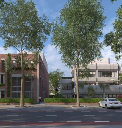 Transformatie CZ-kantoor Sittard – impressie van nieuwe gevels, groen en levendige plint aan stadslaan